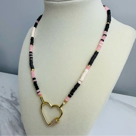 ✨ Gorjana Blair Necklace w/ Upgraded Heart Carabiner ✨ - Picture 4 of 14